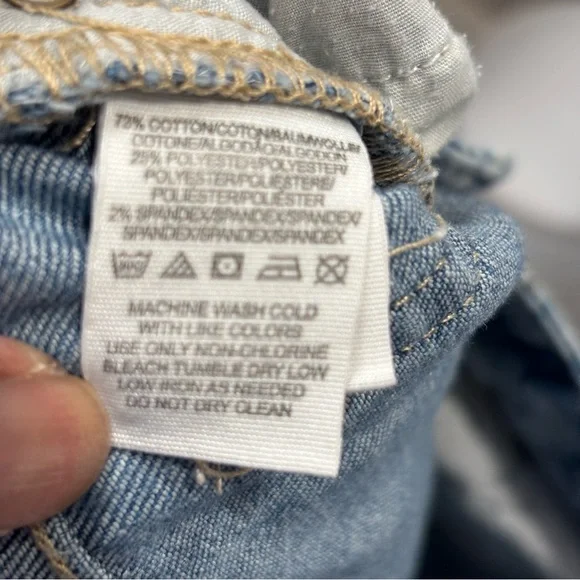 Free People Blue Printed Floral Ankle Cotton Jeans size 28 - Picture 12 of 12